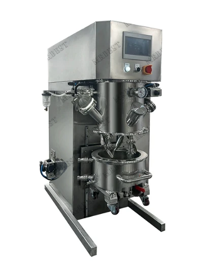 Toz ve sıvı karıştırma ve dağıtım için 5L gezegensel vakum mikseri
